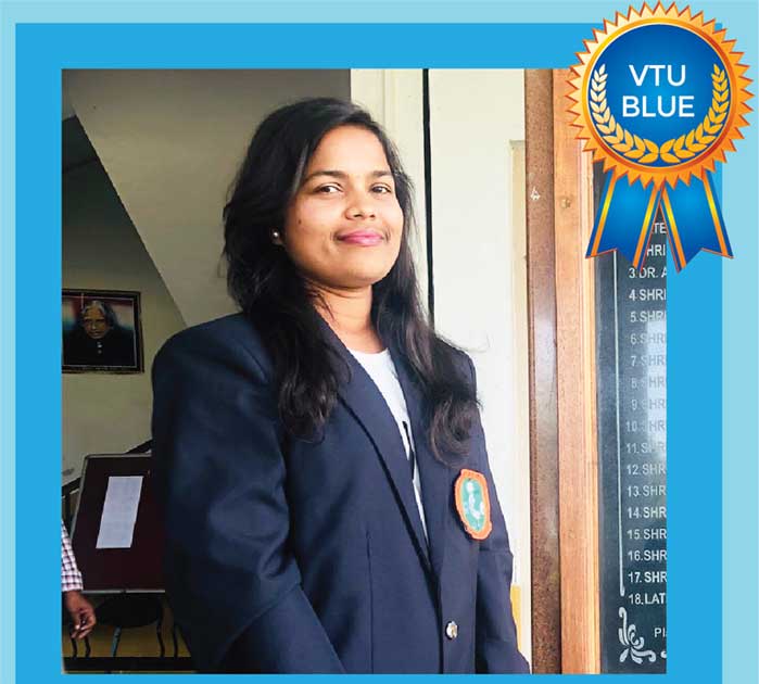 Miss Priyanka Hawaldar Selected VTU Blue