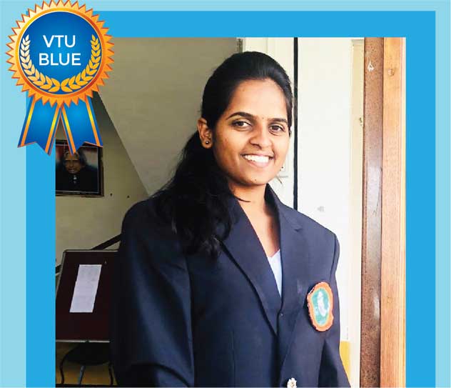 Miss Pooja Pammannavar Selected VTU Blue